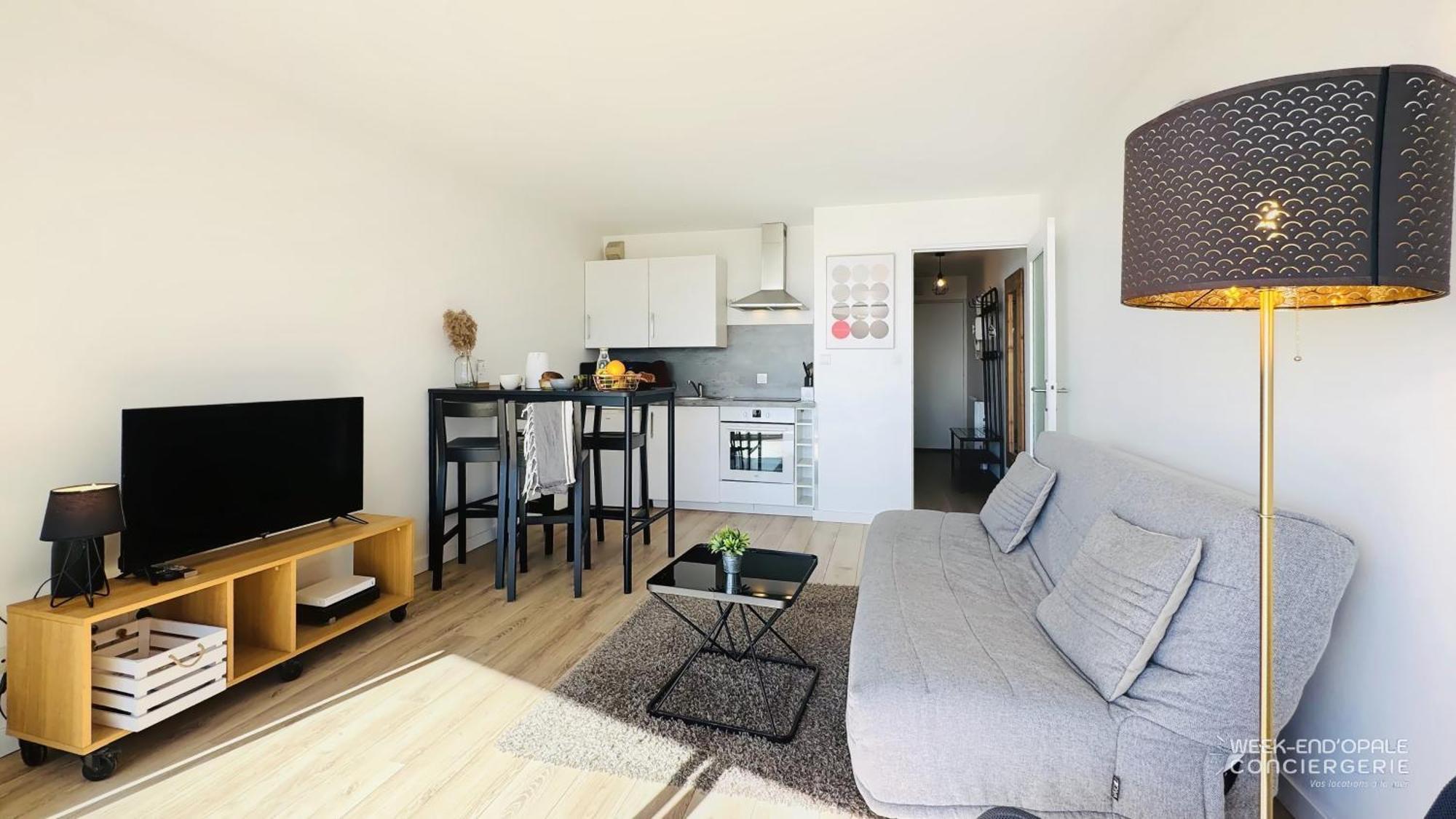 Appartement Vue Mer Au Pied De La Plage De 멜리몽-플라주 외부 사진