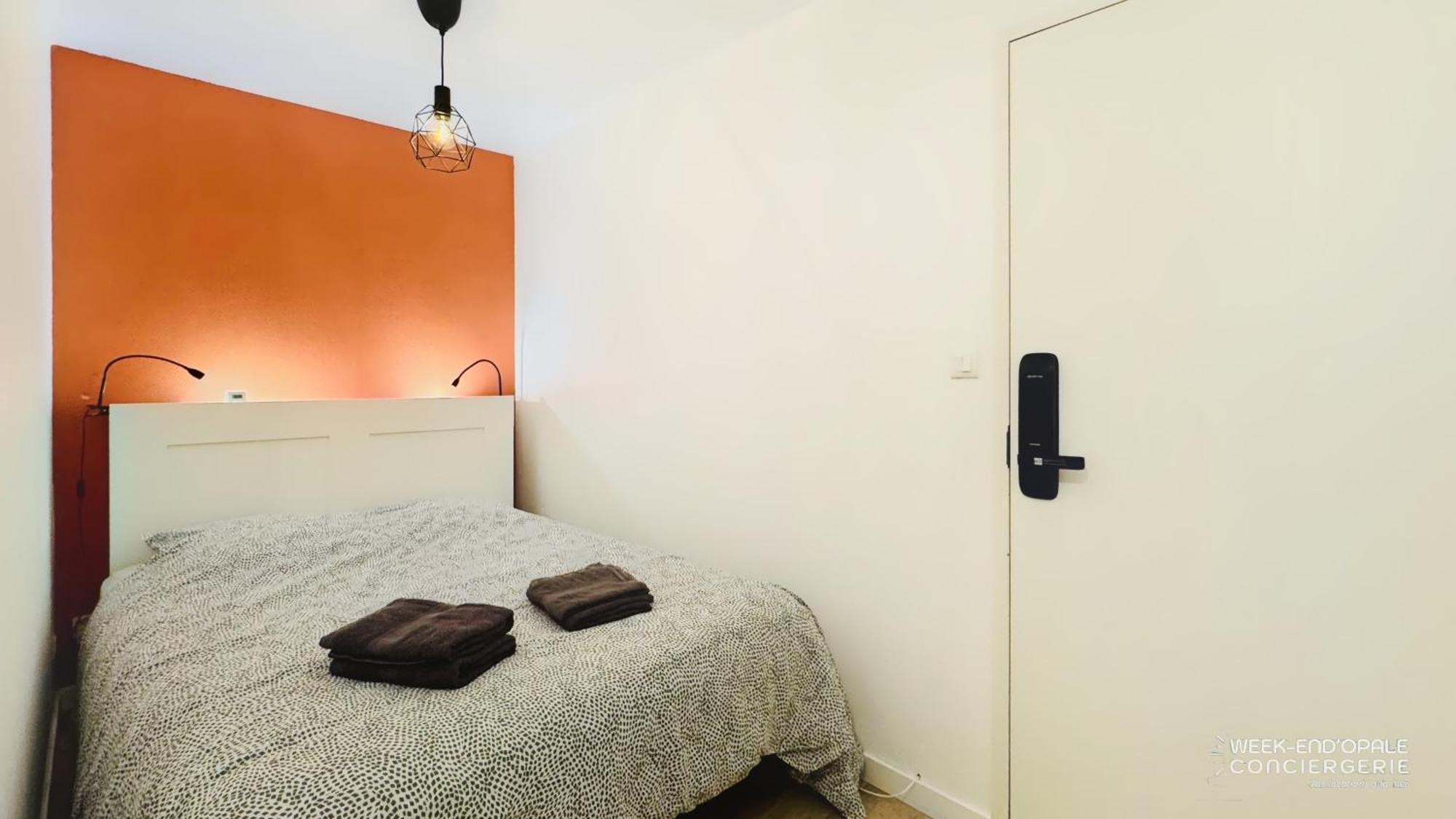 Appartement Vue Mer Au Pied De La Plage De 멜리몽-플라주 외부 사진