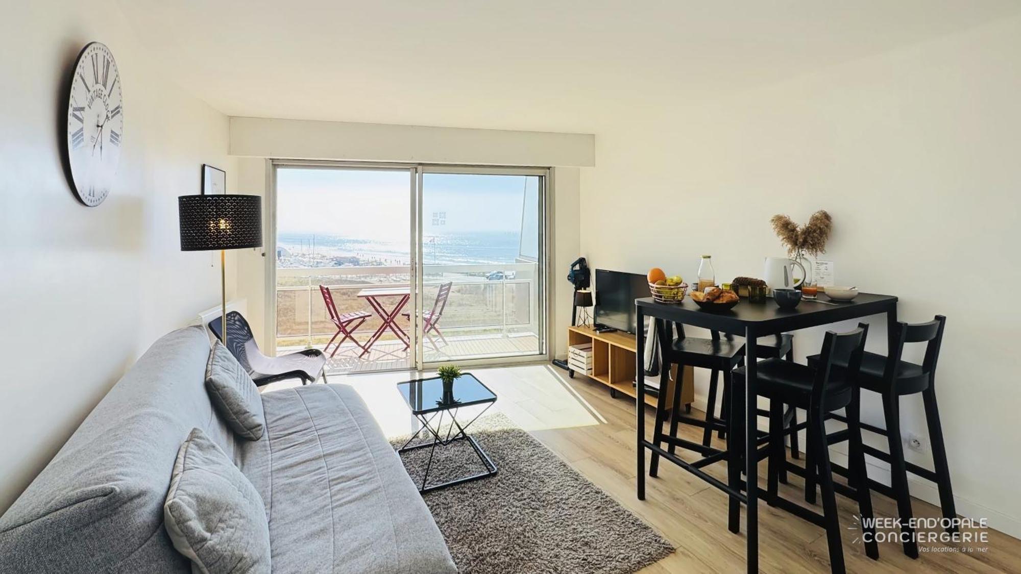 Appartement Vue Mer Au Pied De La Plage De 멜리몽-플라주 외부 사진
